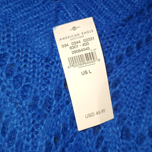 COPY - NWT American Eagle Blue Knit Jegging Fit  Sweater - Picture 7 of 8